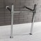 Kingston Brass VPB3322SQ1 22-Inch Stainless Steel Console Sink Legs, Polished Chrome VPB3322SQ1 - alternate 3